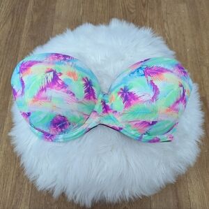 PINK Victoria's Secret Wear Everywhere Multiway Push Up Neon Tropical Print